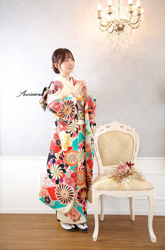レトロモダン振袖