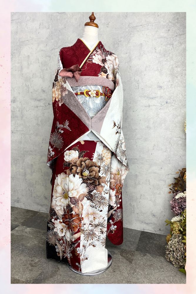 深紅の振袖