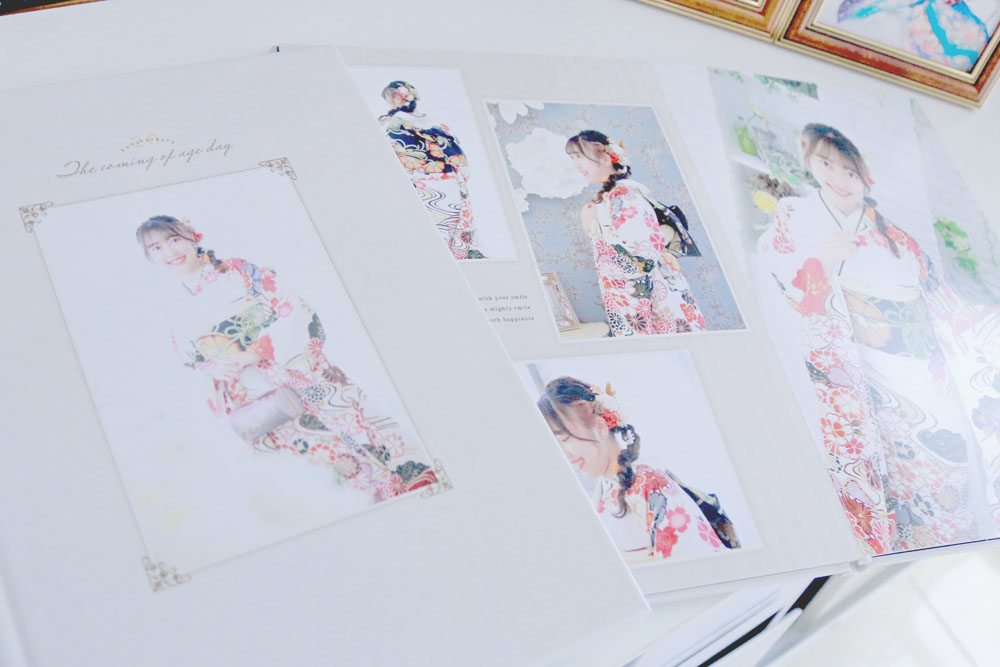 振袖専門ショップファーストコレクションでご成約者様にプレゼントしているアルバム