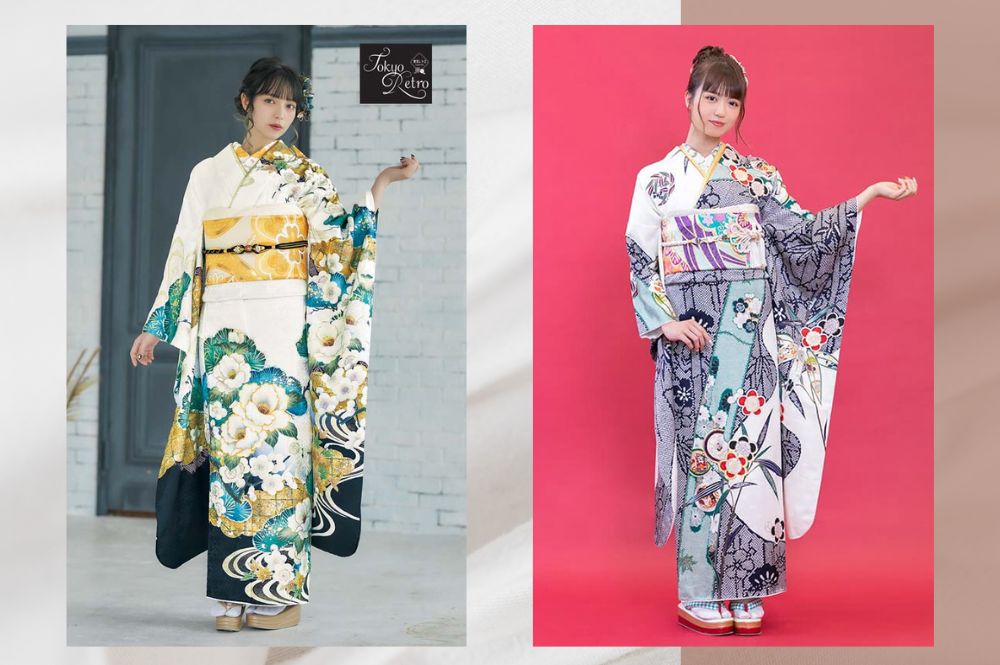 白の振袖 現代古典